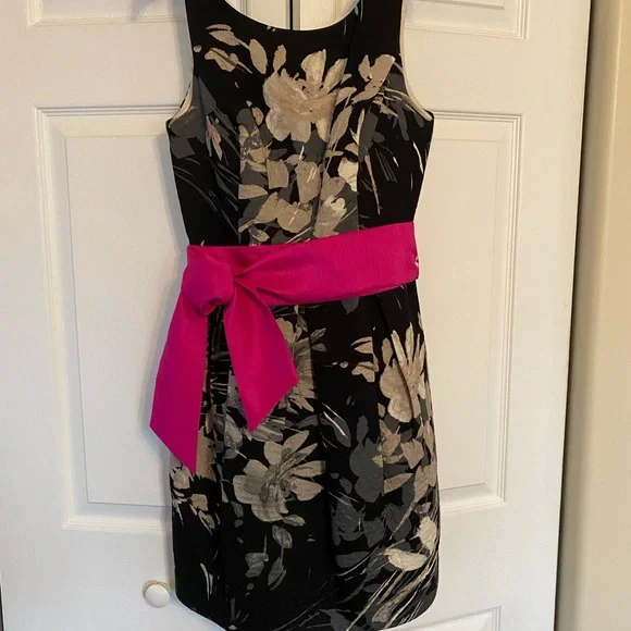 Eliza J | Dresses | Eliza J Cocktail Dress Black Floral Size 2 Petite |  Poshmark